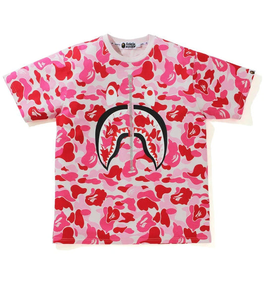 A BATHING APE® Pink Camo Shark Tee