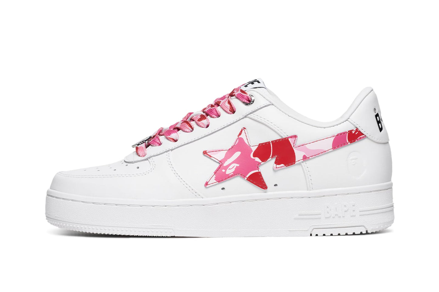 A Bathing Ape Bape Sta Low Abc Camo White Pink