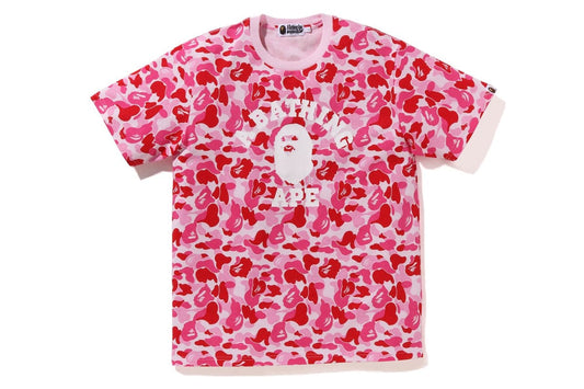 BAPE ABC Camo College Tee Pink