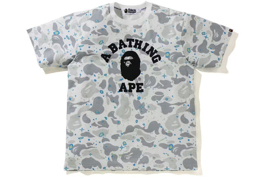 BAPE Space Camo College Tee White