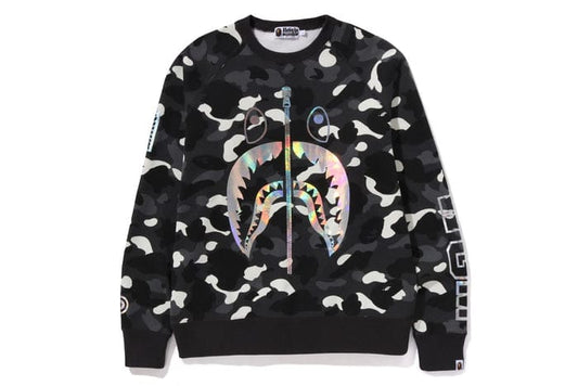 BAPE City Camo Shark Crewneck Sweatshirt Black
