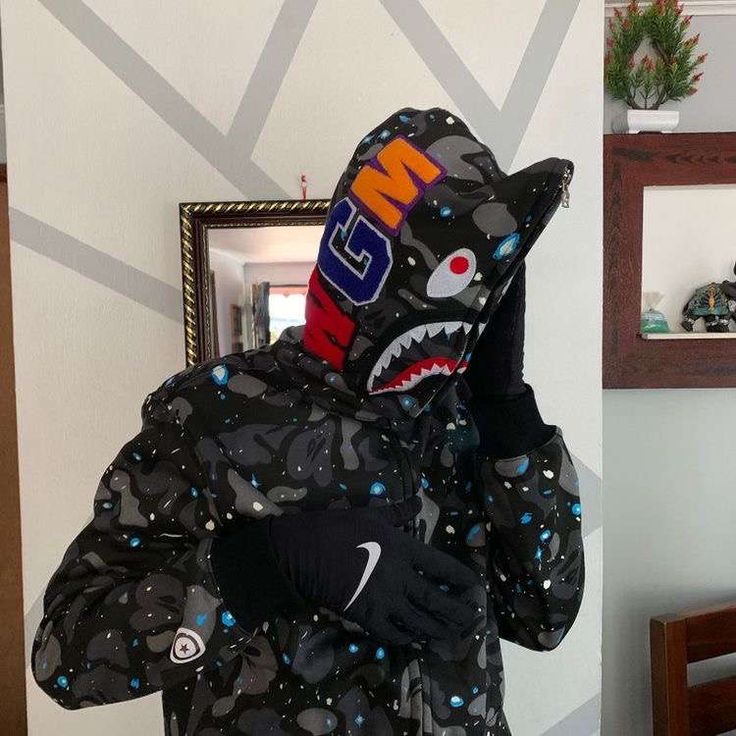 Bape Galaxy Shark Camo Full Zip Hoodie